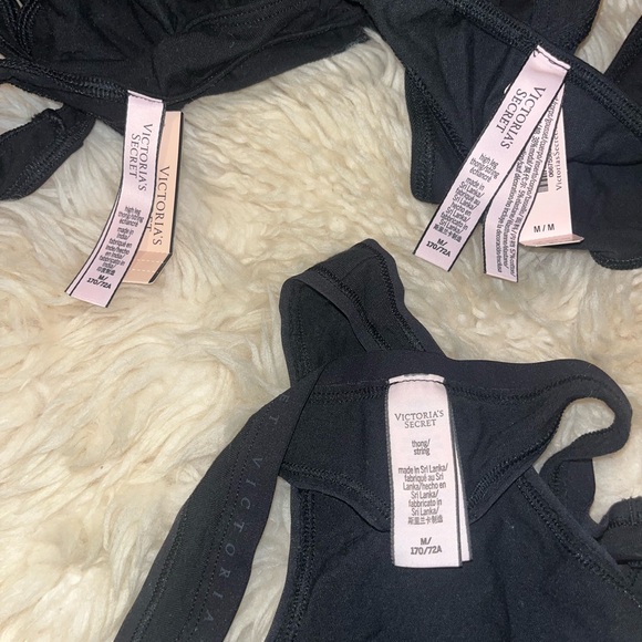 VS Lot of 3 Thongs Black Medium - Picture 5 of 5
